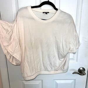 Cream Cropped Top